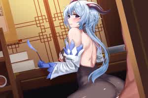 【原神】甘雨：正在工作呢 啊！ 怎么就插进来了 等等！  背景图片