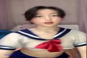 性感妹子性感水手服热舞  背景图片