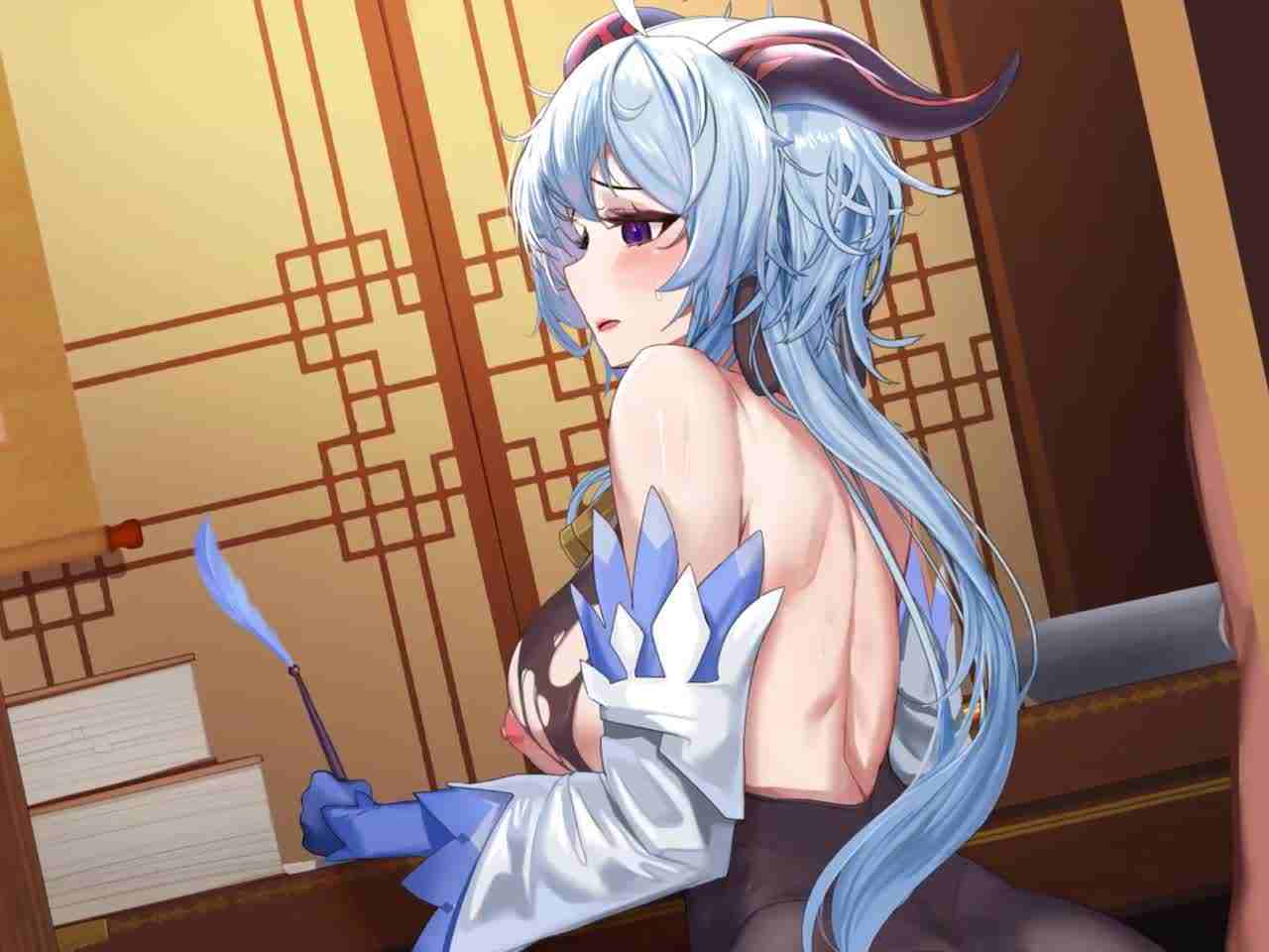  【原神】甘雨：正在工作呢 啊！ 怎么就插进来了 等等！ 的剧照8